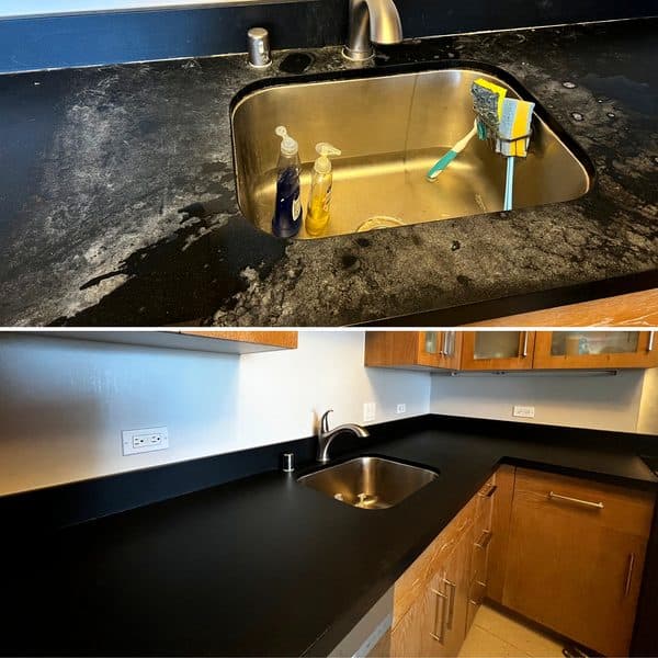 Kitchen counter restoration